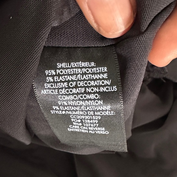 ALICE + OLIVIA Delora Embellished Shoulder cutout turtle neck mini Black Dress 2 - Picture 15 of 16